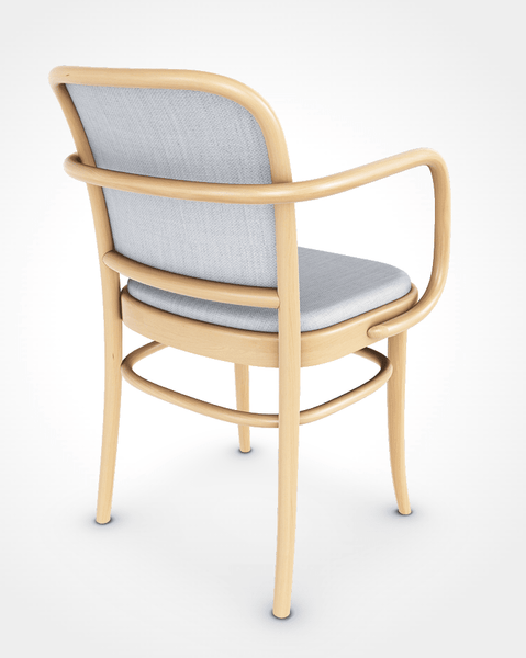 Josef Hoffmann B811 Bentwood Chair with Upholstered Sea