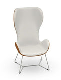 Dalia PE M TS Sled Base Lounge Chair by Midj - Bauhaus 2 Your House