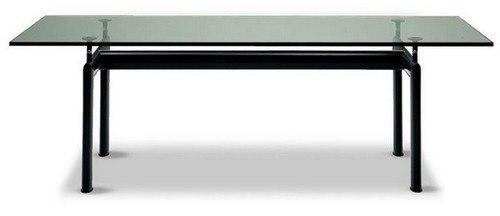 Le corbusier glass table sales
