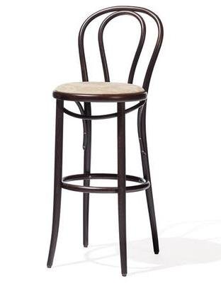 Michael Thonet 18 Bentwood Stool by Ton (Upholstered) B2H