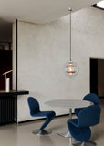 VP Globe Pendant 16" Chrome/Red/Blue by Verner Panton - Bauhaus 2 Your House
