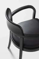 C 1920 Bentwood Armchair with Upholstered Seat by GTV