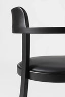 C 1920 Bentwood Armchair with Upholstered Seat by GTV