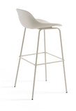White bar stool on a white background