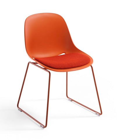Beso Circulo Sled Base Side Chair / Upholstered Seat Insert by Artifort - Bauhaus 2 Your House