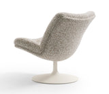Modern chair with textured backrest on a white background