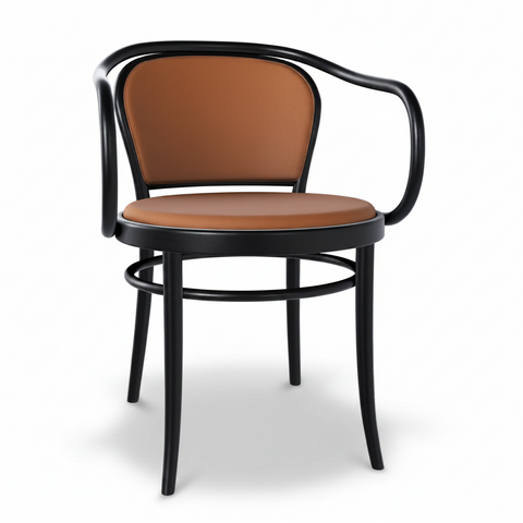 August Thonet No. 33 Bentwood Chair by Ton - Upholstered Seat and Back - Bauhaus 2 Your House