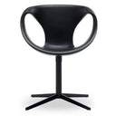 Tonon Up Chair with cross-base 907 73 in matte black with a unique ergonomic cutout backrest