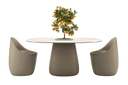 Cobble Dining Table with Stoneware Top by Qeeboo - Bauhaus 2 Your House