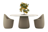 Cobble Dining Table with Stoneware Top by Qeeboo - Bauhaus 2 Your House