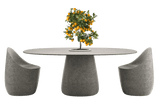 Cobble Dining Table with Stoneware Top by Qeeboo - Bauhaus 2 Your House