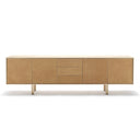 Fasem Aliante low wood sideboard with drawer cabinet, neutral white studio background