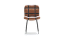 Avion Leather Dining Chair by Fasem, isolated manufacturer product photo on a clean neutral background