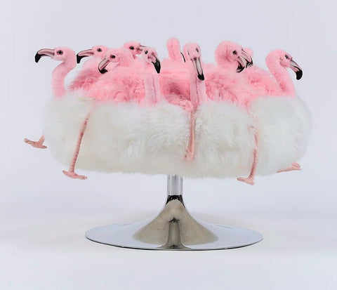 Flamingo Pouf by AP Collection - Bauhaus 2 Your House