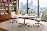 Florence Knoll 63" Round Table Desk - Bauhaus 2 Your House
