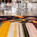 Glitch Red Rectangular Carpet by Qeeboo - Bauhaus 2 Your House