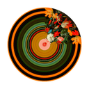 Glitch Round Quarter Carpet by Qeeboo - Bauhaus 2 Your House