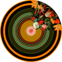 Glitch Round Quarter Carpet by Qeeboo - Bauhaus 2 Your House