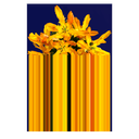Glitch Yellow Rectangular Carpet by Qeeboo - Bauhaus 2 Your House