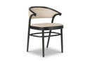Beaulieu bentwood armchair with upholstered seat and back by Philippe Nigro for GTV