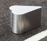 Heart SST Side Table - Brushed Stainless Steel by Oitoproducts - Bauhaus 2 Your House