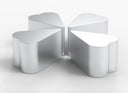 Heart SST Side Table - Brushed Stainless Steel by Oitoproducts - Bauhaus 2 Your House