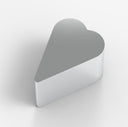 Heart SST Side Table - Brushed Stainless Steel by Oitoproducts - Bauhaus 2 Your House