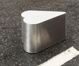 Heart SST Side Table - Brushed Stainless Steel by Oitoproducts - Bauhaus 2 Your House