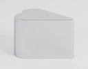 Heart SST Side Table - Brushed Stainless Steel by Oitoproducts - Bauhaus 2 Your House