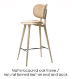 High Stool with Backrest by Mater - Bauhaus 2 Your House