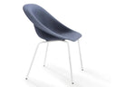 Hoop Side Chair / Metal Base / Upholstered Seat by Karim Rashid - Bauhaus 2 Your House