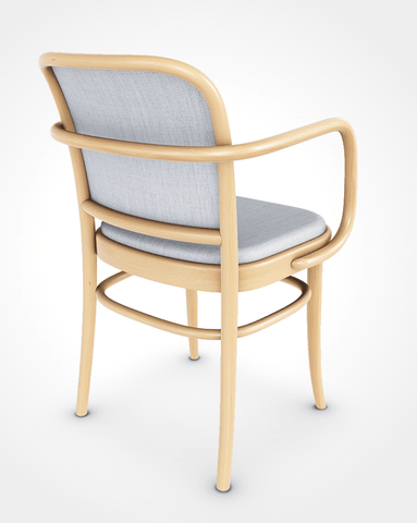 Josef Hoffmann B811 Bentwood Chair with Upholstered Sea Josef Hoffmann B811 Bentwood Chair with Upholstered Sea