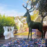 Let's Dance Animal Traces Dark Rectangular Carpet by Qeeboo - Bauhaus 2 Your House