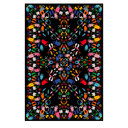 Let's Dance Animal Traces Dark Rectangular Carpet by Qeeboo - Bauhaus 2 Your House