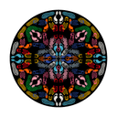Let's Dance Human Traces Dark Round Carpet by Qeeboo - Bauhaus 2 Your House