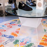 Let's Dance Human Traces Light Round Carpet by Qeeboo - Bauhaus 2 Your House