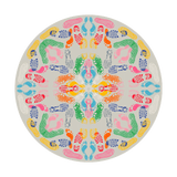 Let's Dance Human Traces Light Round Carpet by Qeeboo - Bauhaus 2 Your House