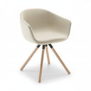 Lucrezia Armchair with Pyramid Wood Base by BBB - Bauhaus 2 Your House