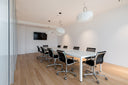 Nulite mesh office chairs by Luxy in conference space
