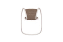 Luxy Timeless TS1 lounge chair shown from the rear with curved tubular frame and contrasting brown seat