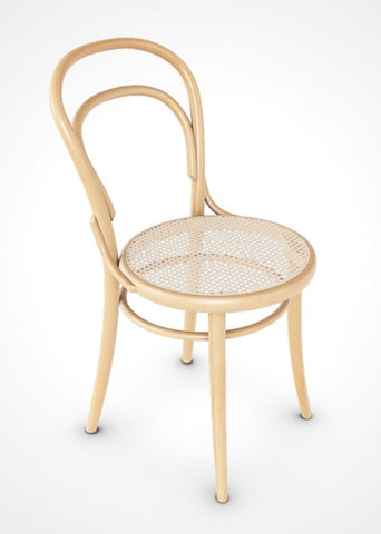 Michael Thonet 14 Bentwood Chair by Ton Natural Beechwood Cane Seat
