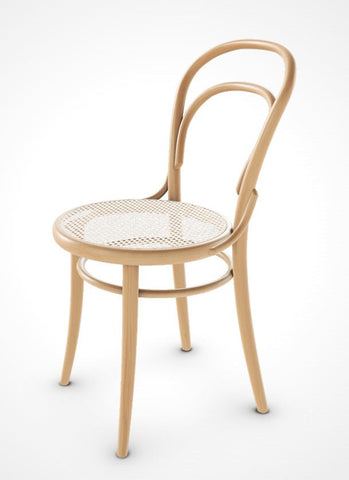 Michael Thonet 14 Bentwood Chair by Ton Natural Beech/Cane Seat