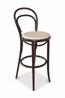 Michael Thonet No. 14 Bentwood Stool by Ton (Upholstered) - Bauhaus 2 Your House
