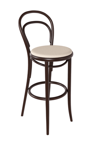 Michael Thonet No. 14 Bentwood Stool by Ton (Upholstered) - Bauhaus 2 Your House