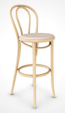 Michael Thonet No. 18 Bentwood Stool by Ton (Upholstered) - Bauhaus 2 Your House