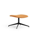 Midj Dalia B2 M TS pouf with black metal swivel base on white background