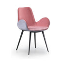 Midj Dalia PB M_Q TS upholstered armchair, isolated on white background