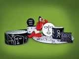 Midnight Monologue Pouf M by Qeeboo - Bauhaus 2 Your House