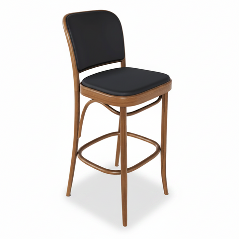 No 811 Bentwood Stool by Ton - Fully Upholstered - Bauhaus 2 Your House