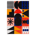 Oggian Composition 001 Rectangular Carpet by Qeeboo - Bauhaus 2 Your House